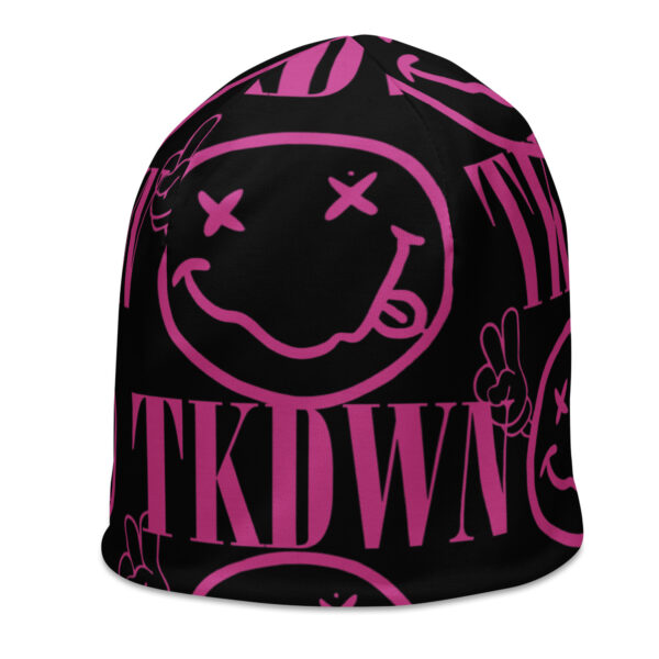 TKDWN Two Fingers All-Over Print Beanie - Image 4