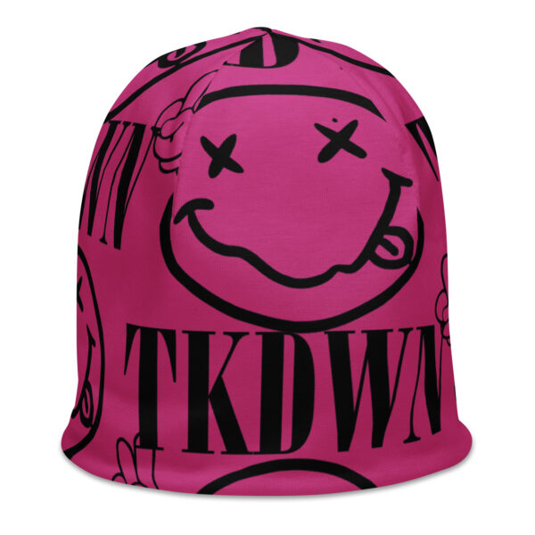 TKDWN Two Fingers All-Over Print Beanie - Image 3